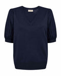 Joel Short-sleeved Pullover Women Navy Blazer | Smilebutiken - Freequent