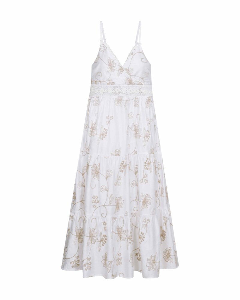 Jola Klänning Dam Brilliant White W Moonbeam | Smilebutiken - Freequent