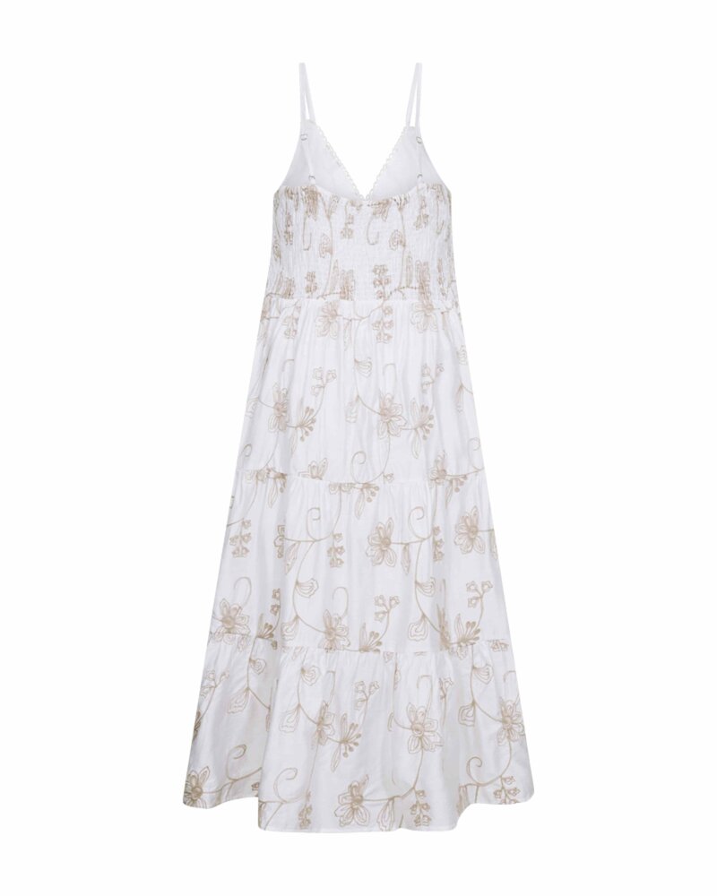 Jola Klänning Dam Brilliant White W Moonbeam | Smilebutiken - Freequent