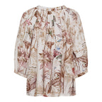 Jordan V-Neck Blouse Women Beige Marta du Chateau | Smilebutiken - Marta du Chateau
