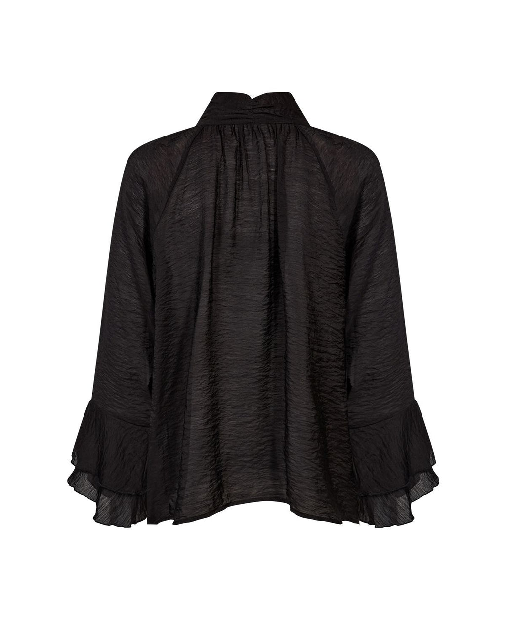 Judit 4 Blus med knyt Dam Svart Black | Smilebutiken - Wasabiconcept