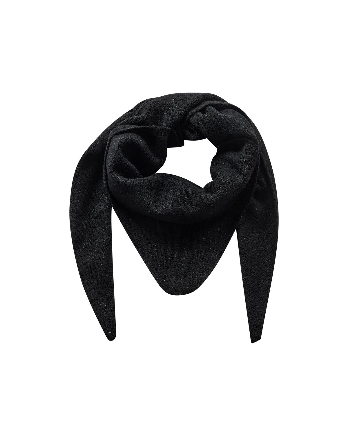 Junette Glittrig Halsduk Dam Svart Black | Smilebutiken - Soyaconcept