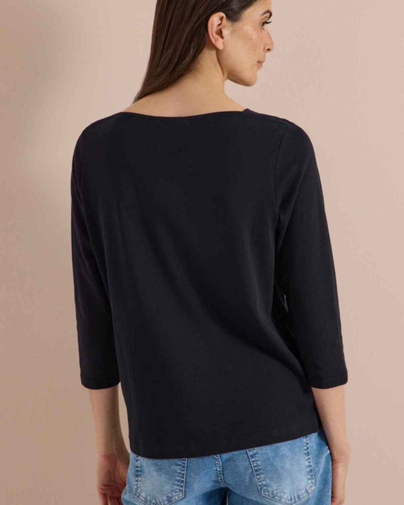 Kaia Tröja Med Båthals Dam Black | Smilebutiken - Cecil