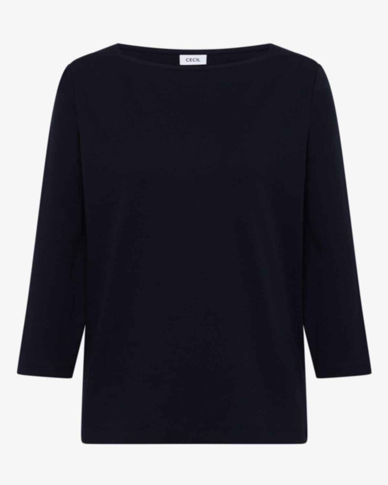Kaia Tröja Med Båthals Dam Urban Dark Blue | Smilebutiken - Cecil