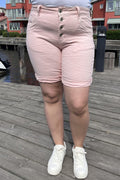 Karostar Shorts Denim Women Pink Caramelle Fashion