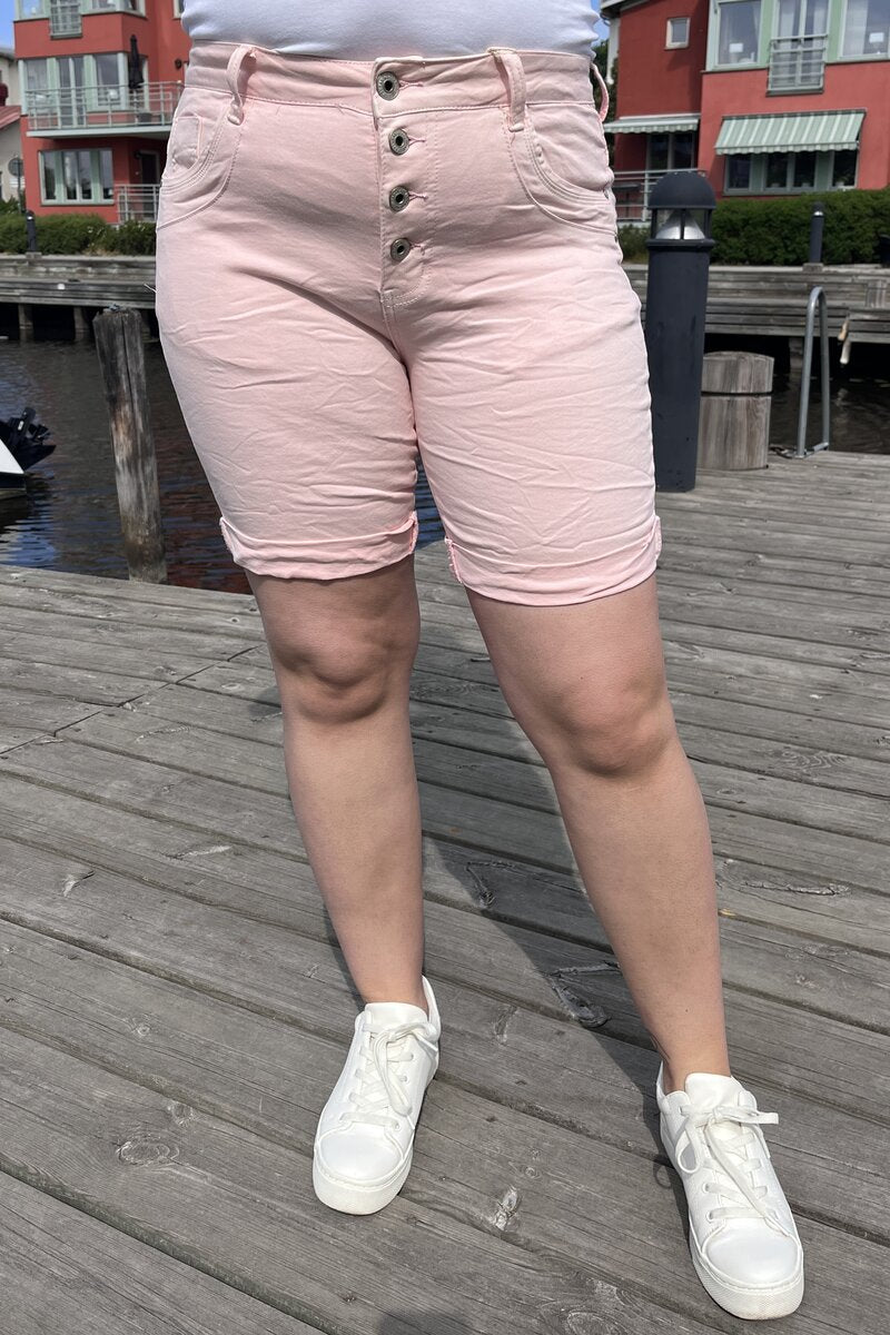 Karostar Shorts Denim Women Pink Caramelle Fashion