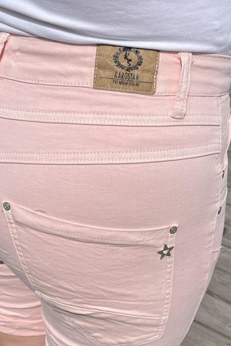 Karostar Shorts Denim Women Pink Caramelle Fashion