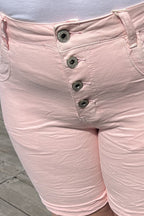 Karostar Shorts Denim Women Pink Caramelle Fashion