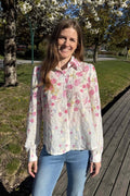 Kathryn Shirt Blouse Women White Chica London | Smilebutiken - Caramelle Fashion