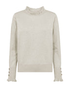 Katie med Låg Polokrage Dam Beige Moonbeam Mel | Smilebutiken - Freequent