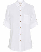Kiara Shirt Women Optical White Marta du Chateau | Smilebutiken - Marta du Chateau