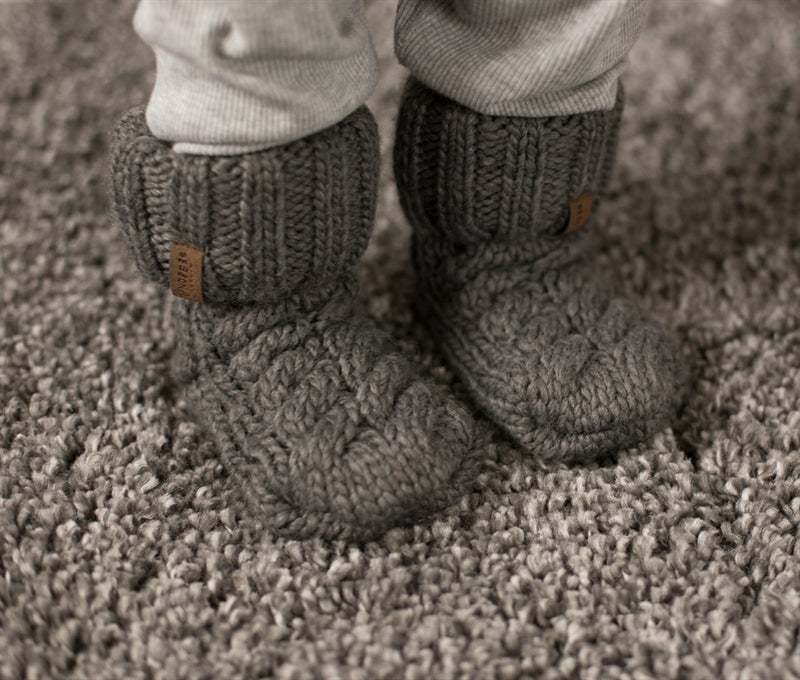 Klimpen Knitted Hat Baby Anthracite - Lindberg