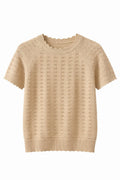 Joelle Kortärmad Pullover Dam Savannah Tan Kopenhaken