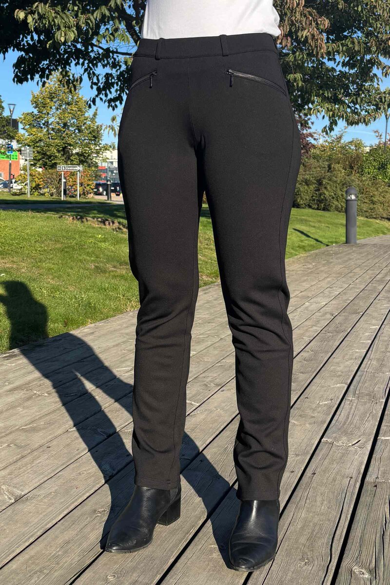 Rylie Regular SL Byxa Dam Black Brushed LauRie
