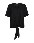 Lava Tie Blouse Women Black | Smilebutiken - Freequent