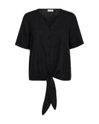 Lava Tie Blouse Women Black | Smilebutiken - Freequent