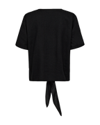 Lava Tie Blouse Women Black | Smilebutiken - Freequent