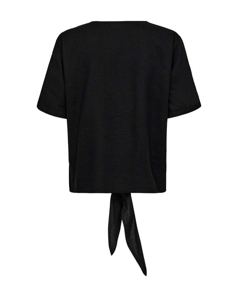 Lava Blus Med Knyt Dam Black | Smilebutiken - Freequent