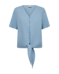 Lava Tie Blouse Women Blue Bell | Smilebutiken - Freequent