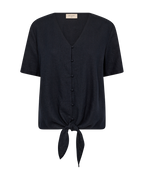 Lava Blus Med Knyt Dam Navy Blazer Freequent | Smilebutiken
