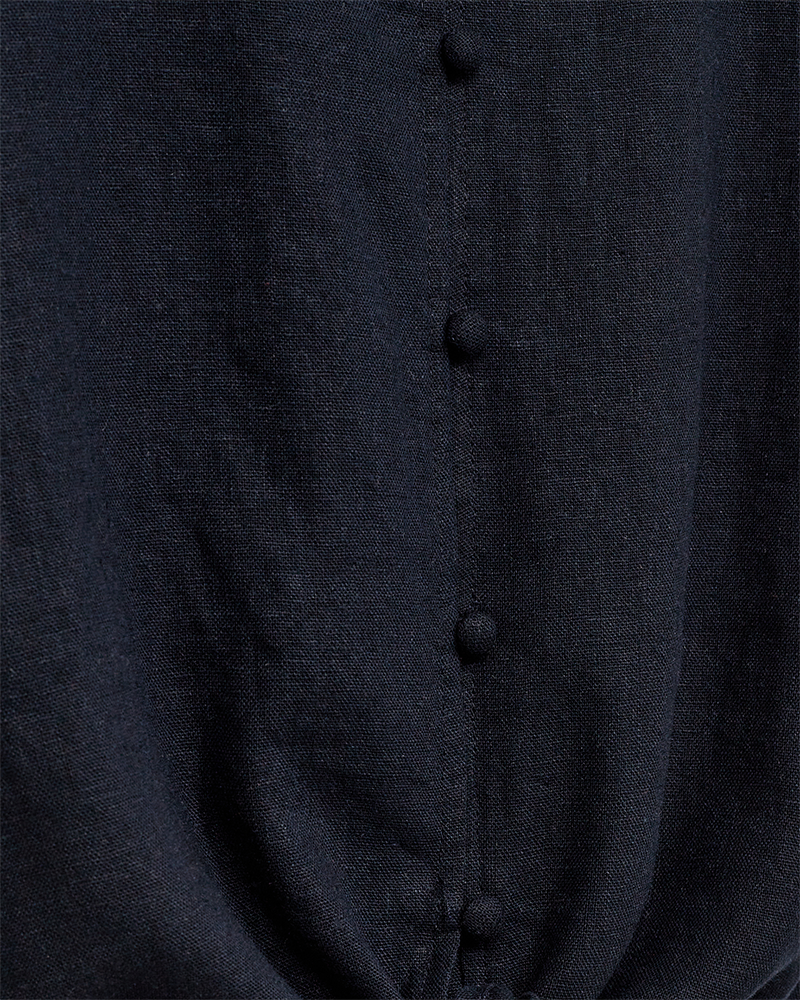 Lava Blus Med Knyt Dam Navy Blazer Freequent | Smilebutiken