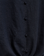 Lava Blus Med Knyt Dam Navy Blazer Freequent | Smilebutiken