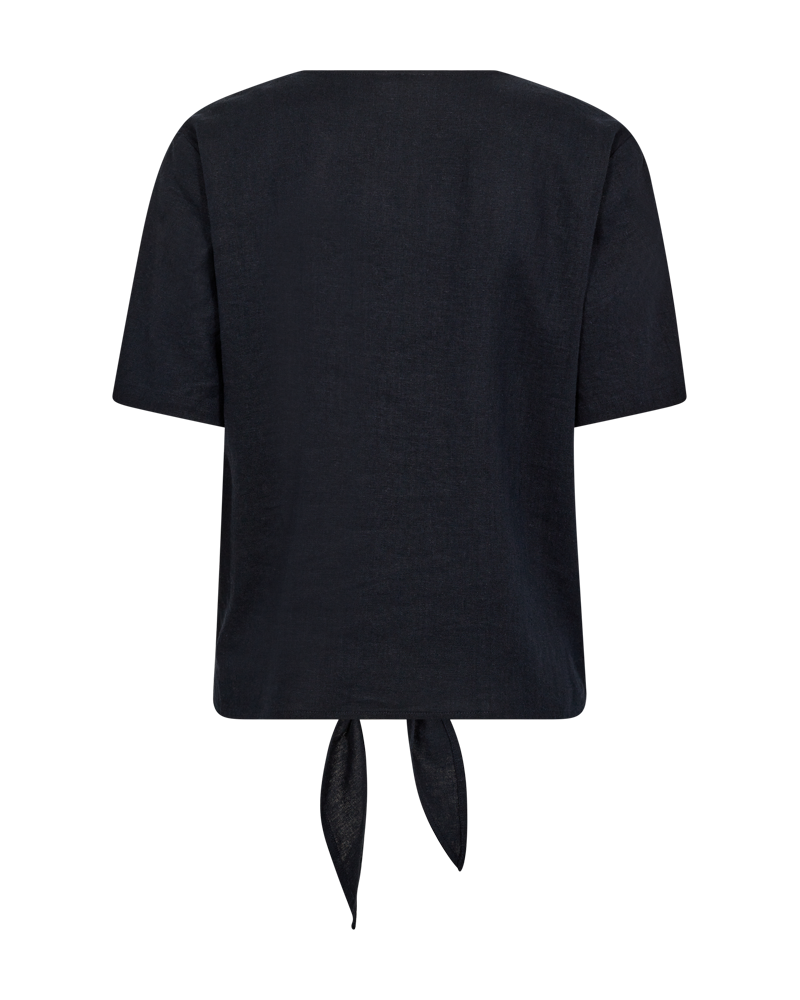 Lava Blus Med Knyt Dam Navy Blazer Freequent | Smilebutiken