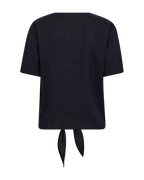 Lava Blus Med Knyt Dam Navy Blazer Freequent | Smilebutiken