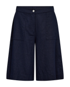 Lava Long Wide Shorts Women Navy Blazer | Smilebutiken - Freequent