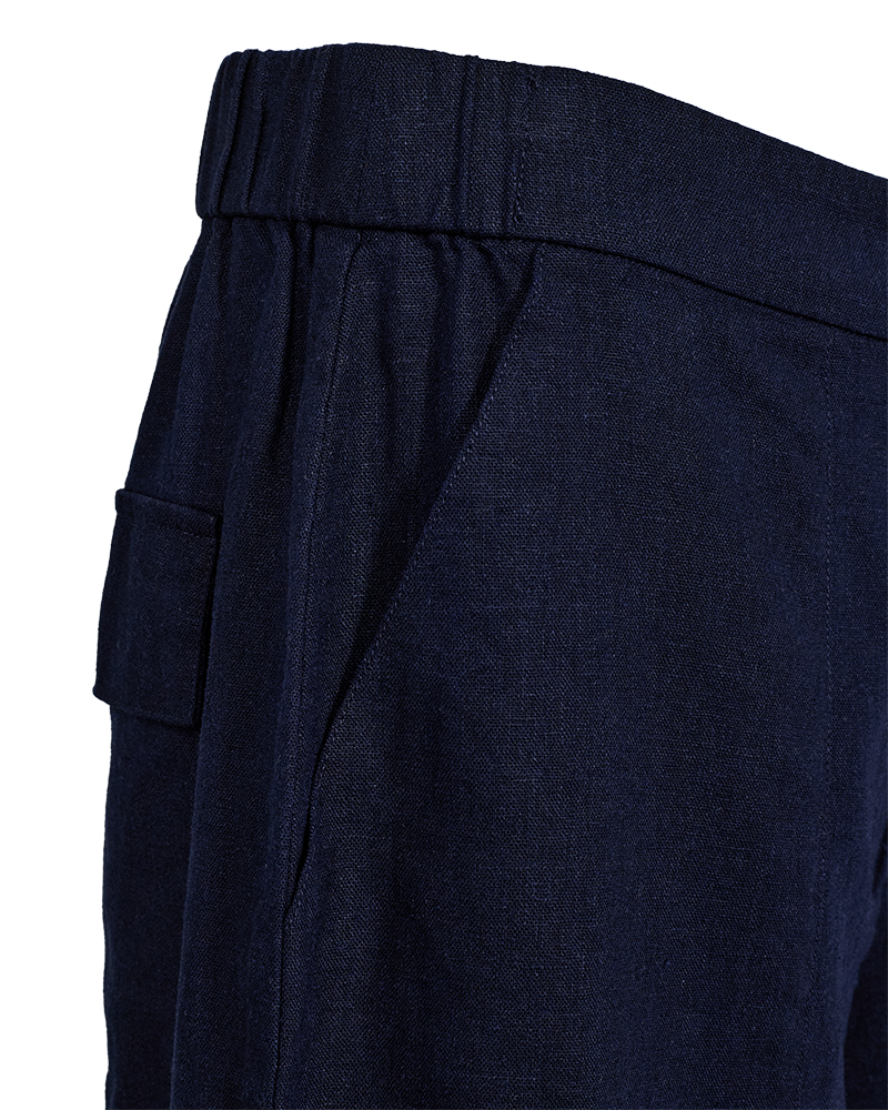 Lava Long Wide Shorts Women Navy Blazer | Smilebutiken - Freequent