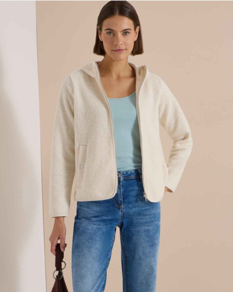 Lilith Pile Jacket Women Teddy Vanilla White | Smilebutiken - Cecil