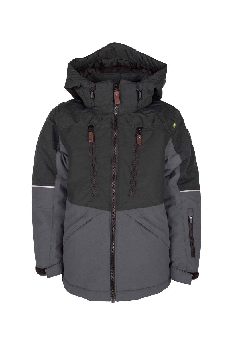 Alpine Vinterjacka Barn & Junior Black Anthracite Lindberg