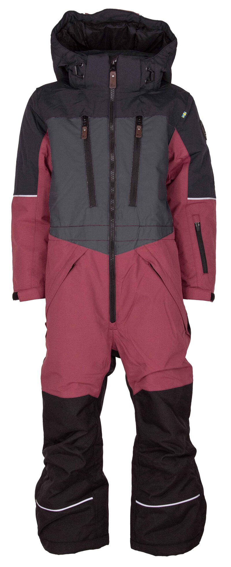 Alpine Winter Overall Children & Junior Black Cerise Lindberg