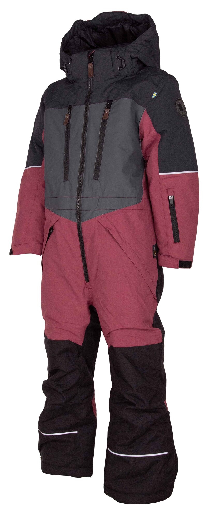 Alpine Vinteroverall Barn & Junior Black Cerise Lindberg