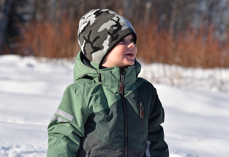 Camo Winter Hat Anthracite - Lindberg