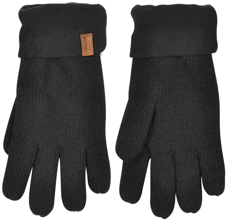 Classic Fingervantar Ull Dam Svart - Lindberg