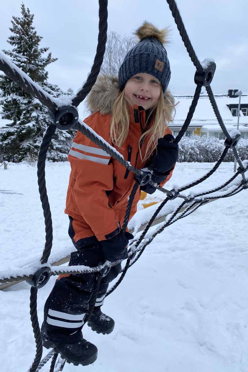 Colden Winter Trousers Junior Orange - Lindberg