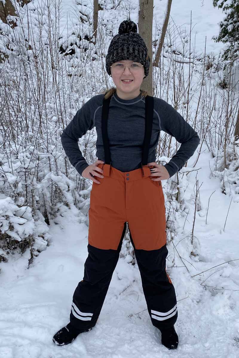 Colden Winter Trousers Junior Orange - Lindberg
