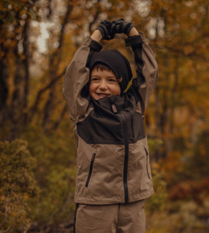 Explorer Outdoorjacka Barn Junior Greige - Lindberg