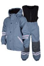 Fagerhult Lined Rain Set Kids Blue Lindberg