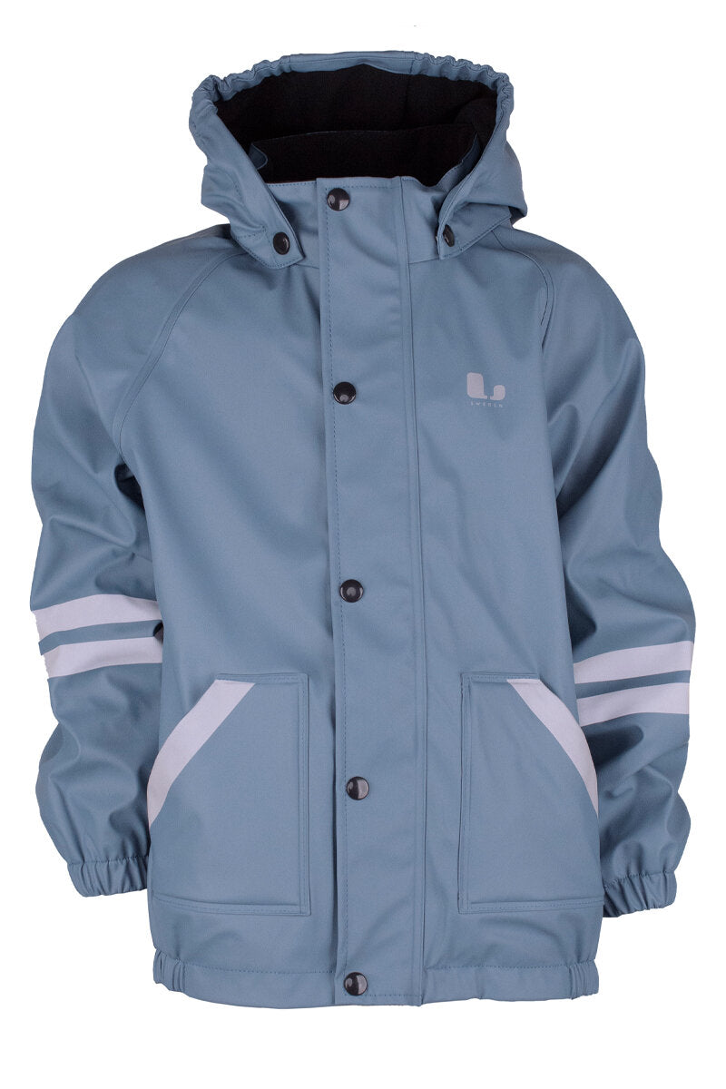 Fagerhult Lined Rain Set Kids Blue Lindberg