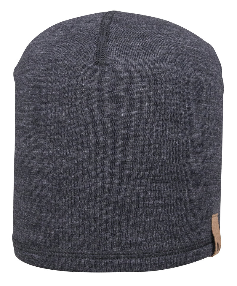 Flen Mössa Merino Black Melange - Lindberg