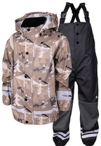 Forshem Unlined Rain Set Kids Potato Beige Lindberg