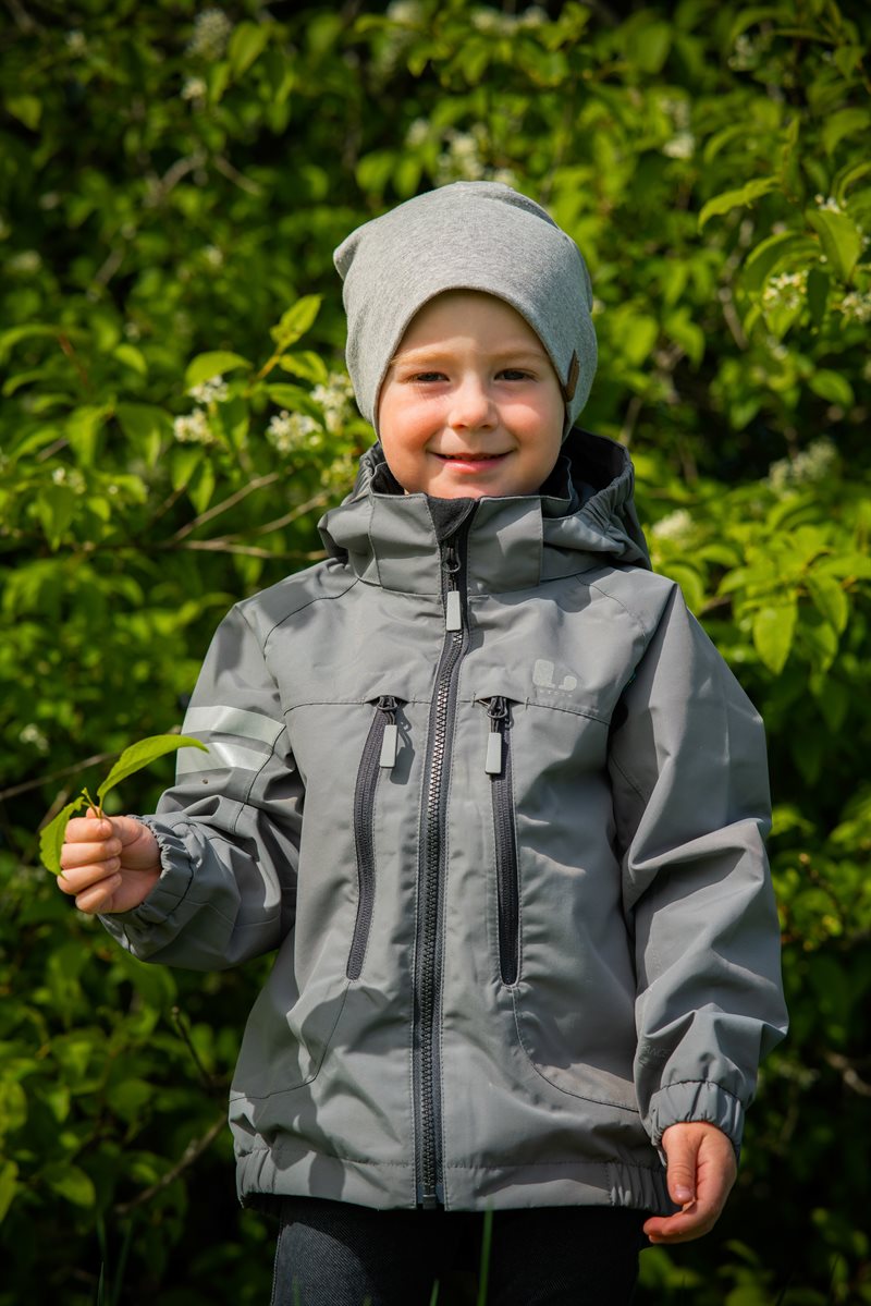 Lingbo Shell Jacket Children Junior Gray - Lindberg