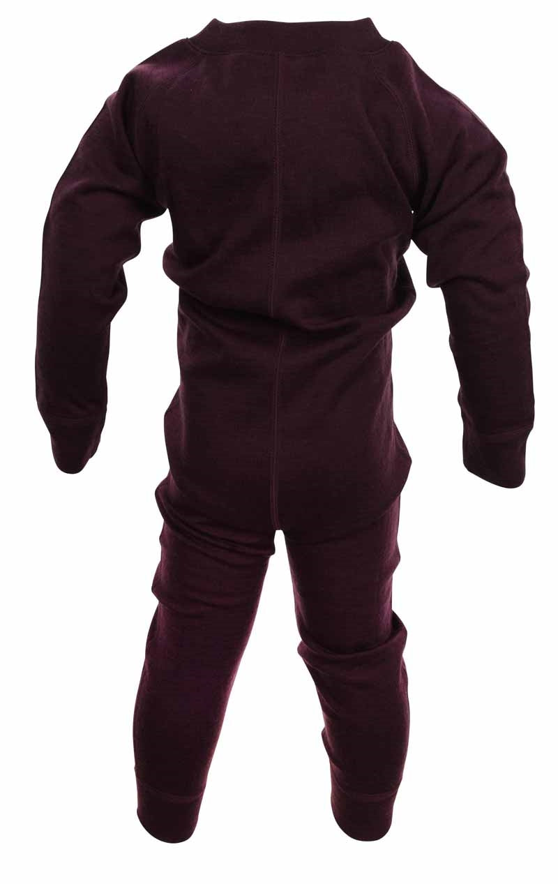 Merino Base Layer Overall Kids Plum - Lindberg