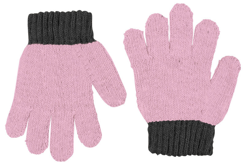 Sundsvall 2-Pack Wool Mittens Kids Rose-Gray - Lindberg