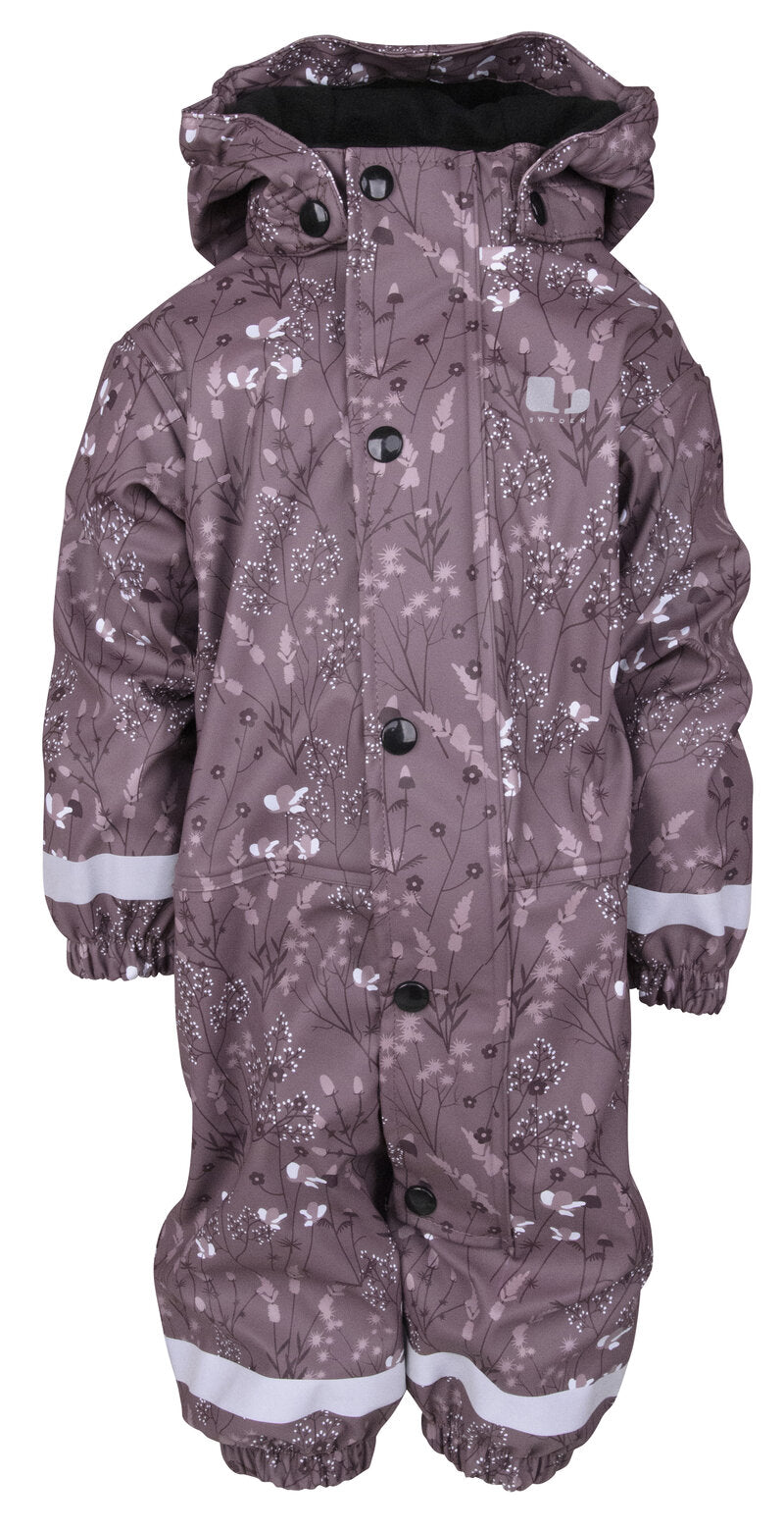 Vattnadal Lined Rain Overall Kids Flower Lindberg