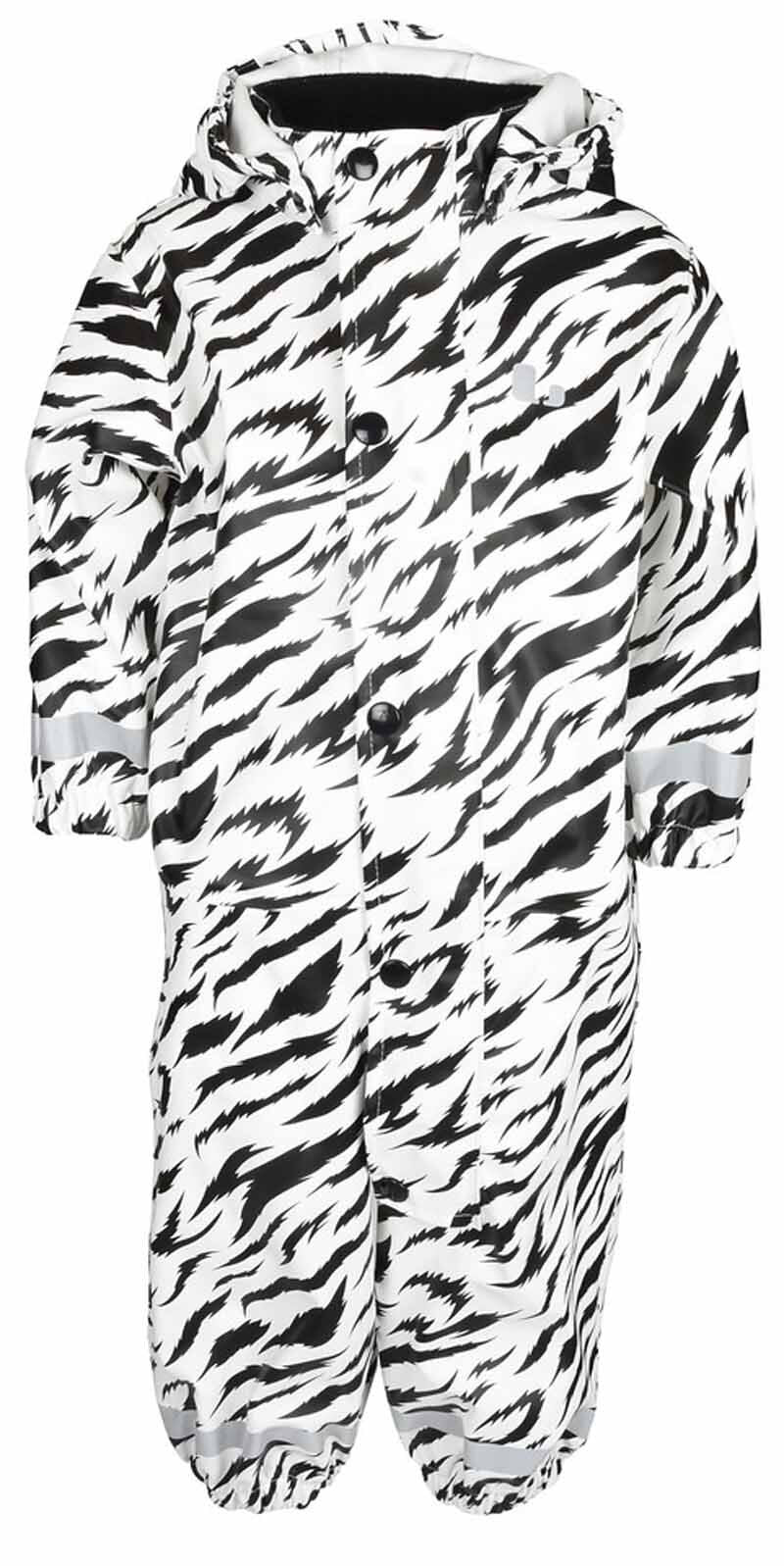 Zebra Unlined Rain Overall Kids White - Lindberg