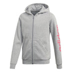Linear Full-Zip Hoodie Junior Gray Adidas