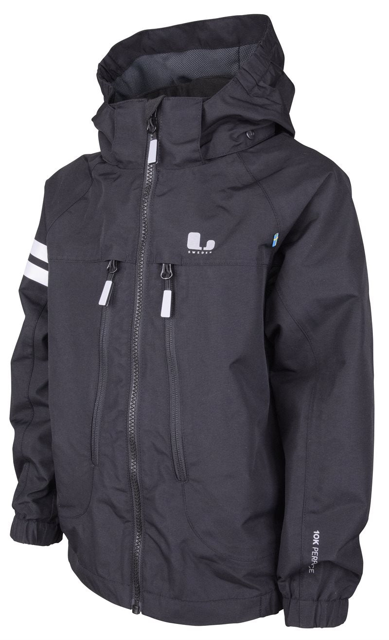 Lingbo Shell Jacket Kids Junior Black - Lindberg